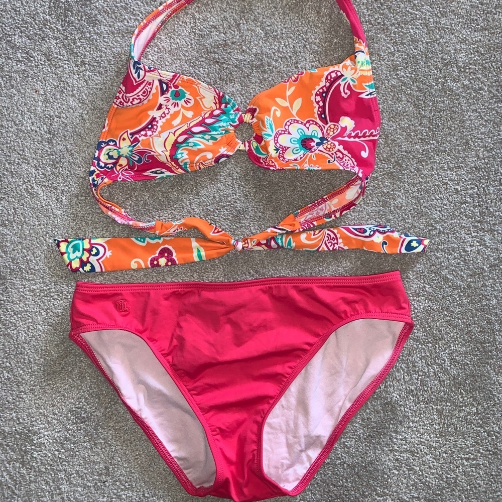 RALPH LAUREN halter Bikini Small​